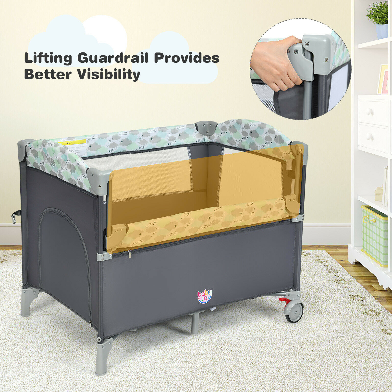 beside the bed bassinet