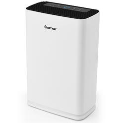 Costway Air Purifier True HEPA Filter Carbon Filter Air Cleaner Home Office 800 sq.ft