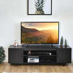 Costway Modern TV Stand Media Entertainment Center for TV's up To 65" w/Storage Cabinet