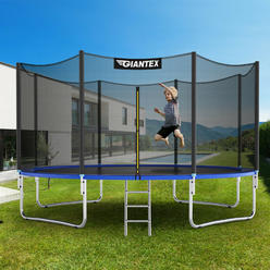 Giantex 14 FT Trampoline Combo Bounce Jump Safety Enclosure Net W/ Spring Pad