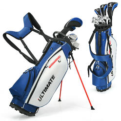 Ultimate Men's Complete Golf Clubs Package Set 10 Pieces Includes Alloy Driver