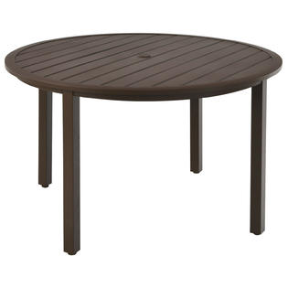 Patiojoy Np10095wl 22be 49 Round Patio, Outdoor Dining Tables With Umbrella Hole