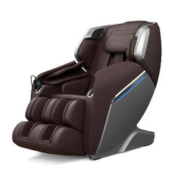 Costway Full Body Zero Gravity Massage Chair w/SL Track Voice Control Heat Brown