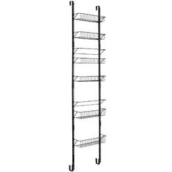 Costway Over The Door Pantry Organizer Wall Mounted Spice Rack w/ 6 Adjustable Shelves