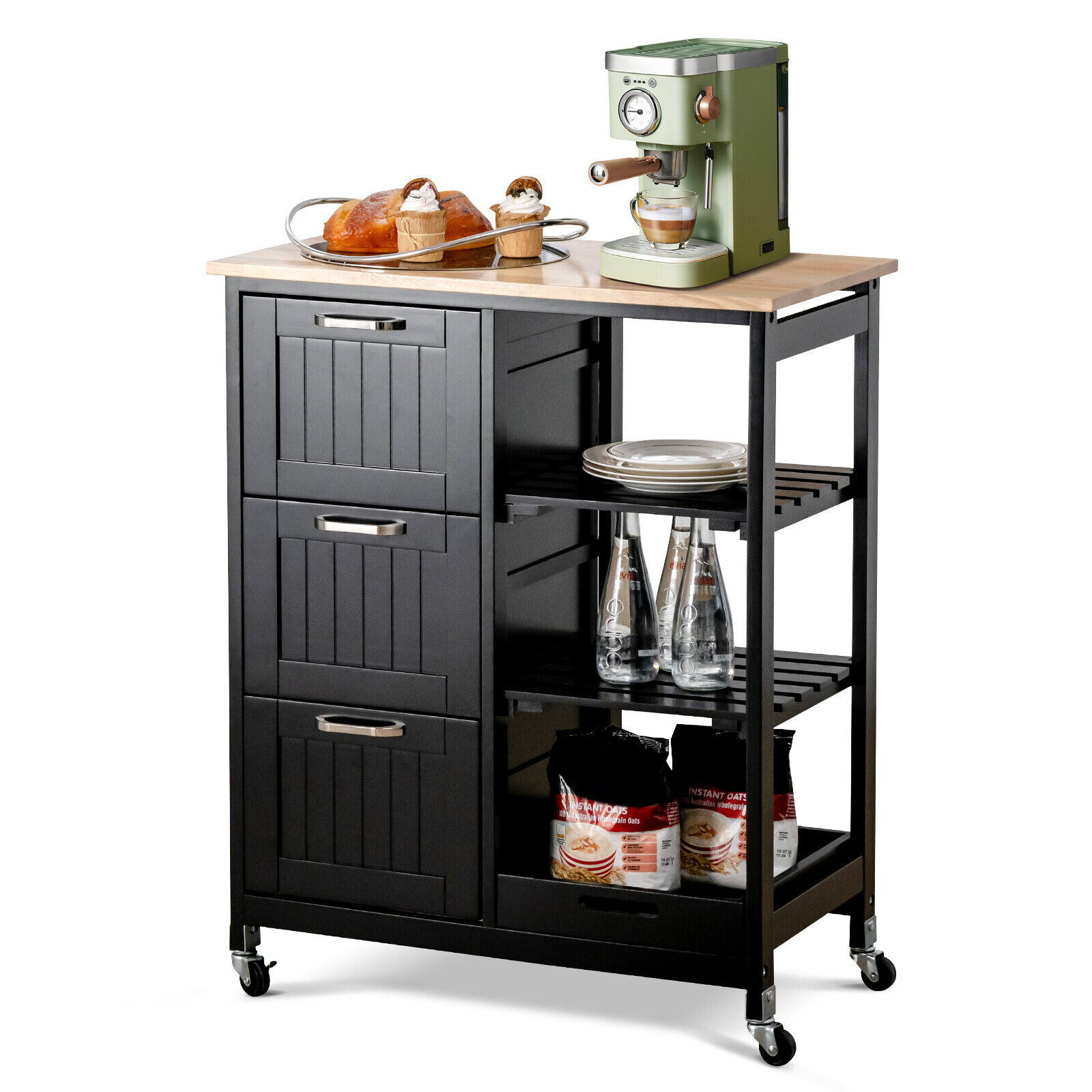 Small rolling storage cart