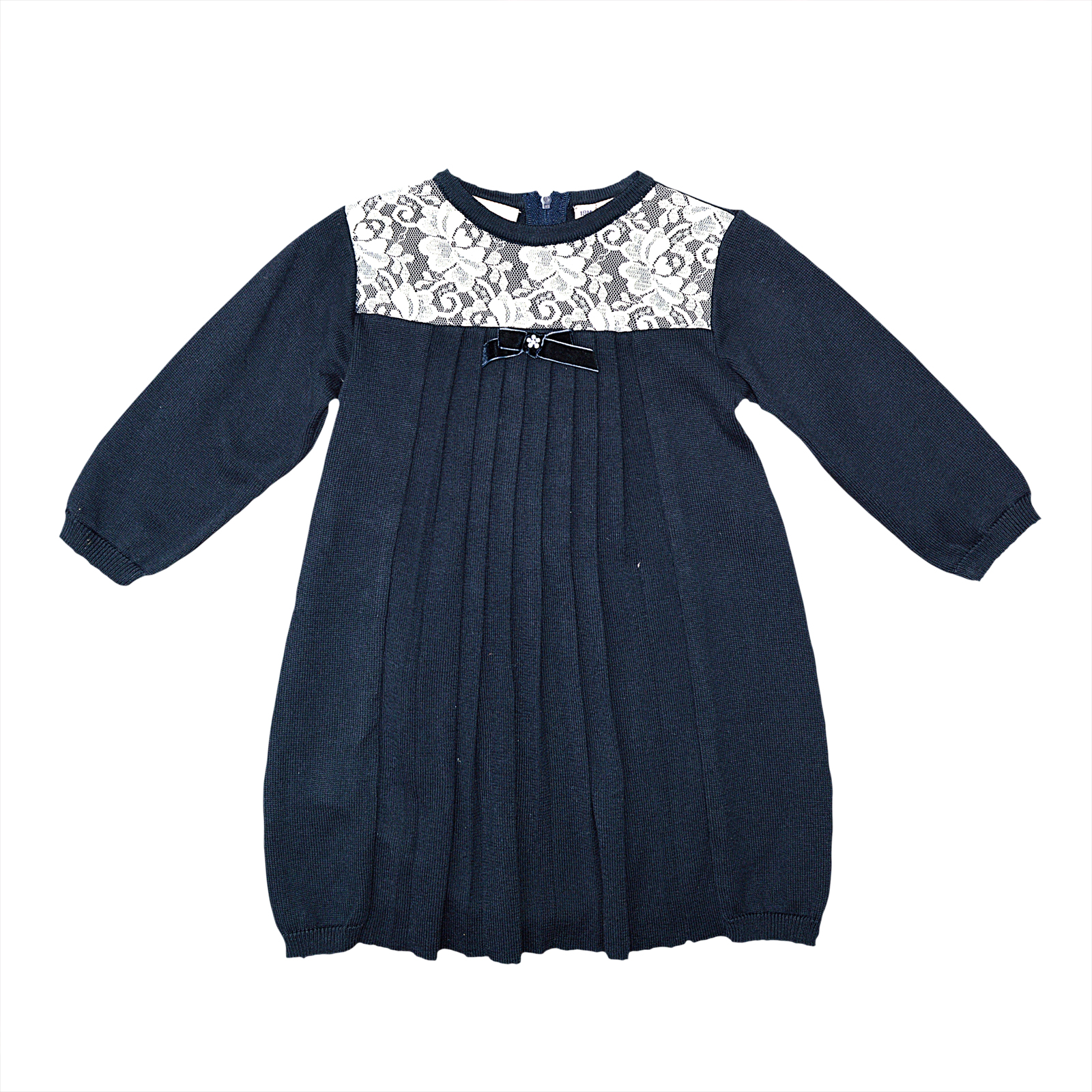 girls navy sweater dress