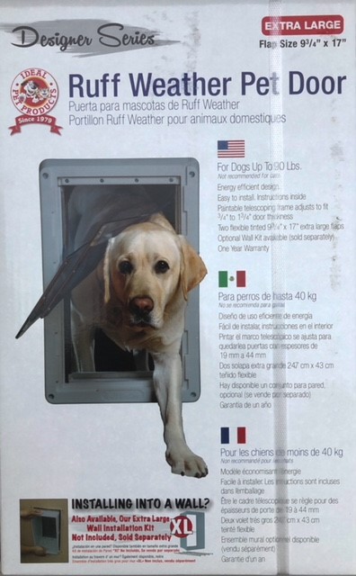 Ideal Pet Extra Large Ruff Weather Frame Door with Dual Flaps