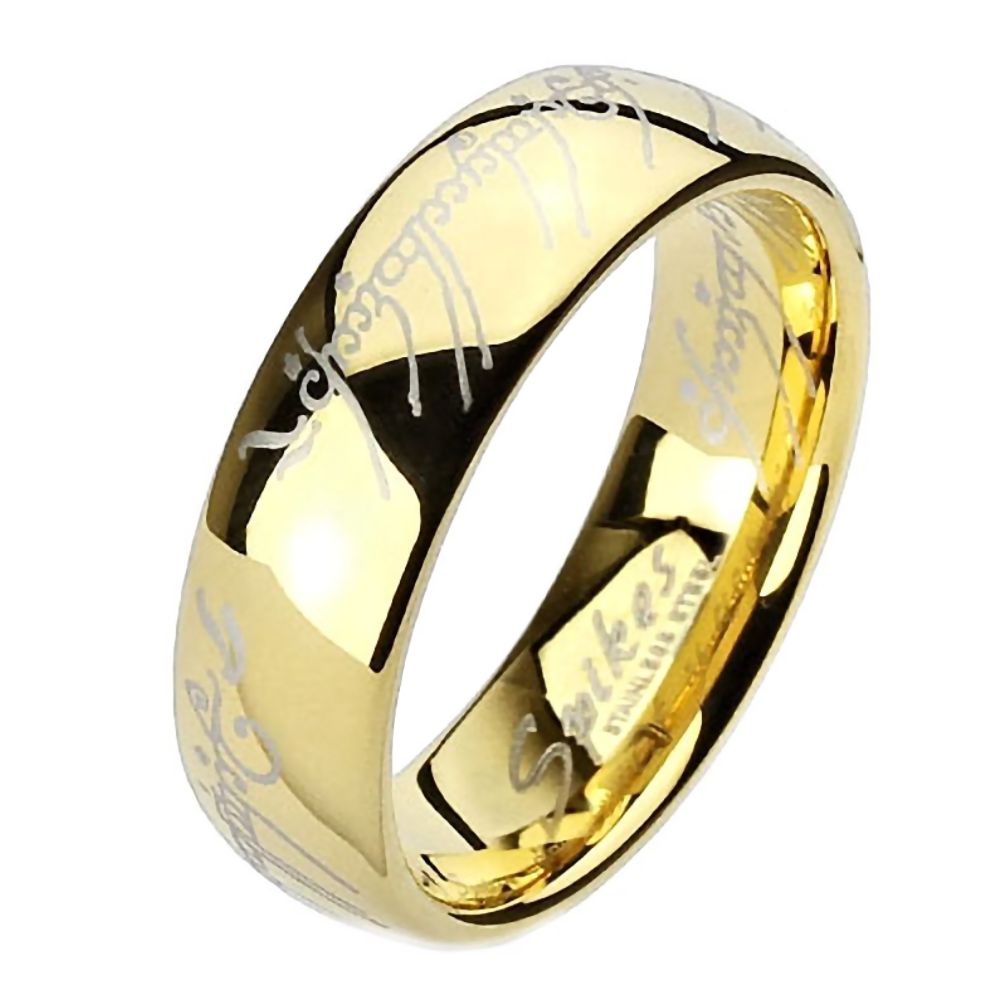 Trustmark Jewelers Eregion: 6mm Replica the One Ring Hobbit Lord Of Comfort Fit Ring 316 Steel 3259A