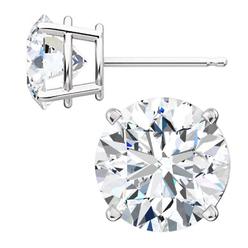 Trustmark Jewelers Jayden: 7mm, Brilliant Cut Ice on Fire Simulated Diamond CZ Stud Earrings