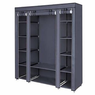 Kanstar 59 Inch Closet Organizer Wardrobe Closet Portable Closet Shelves Closet Storage Organizer With Non Woven Fabric Extra