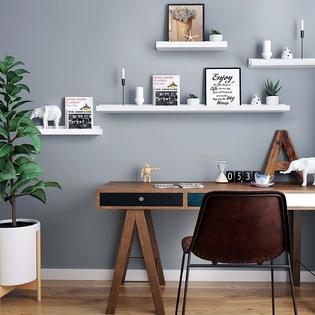 Kanstar Wall Shelves Set Of 3 Floating Shelves Ledge 15 Inch Long