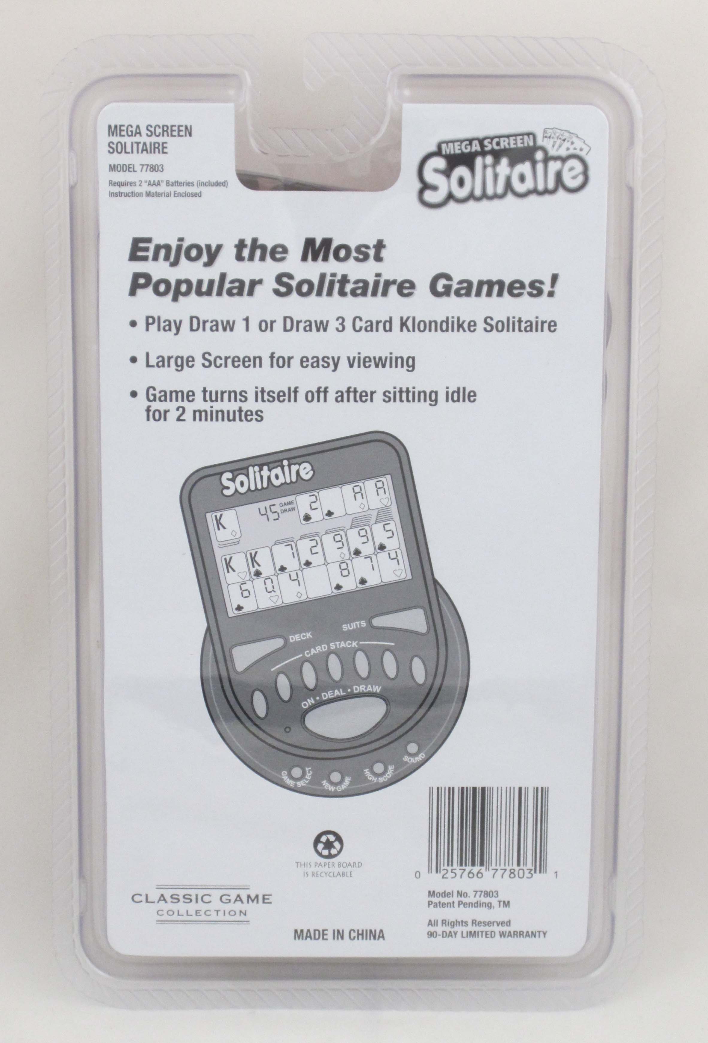 handheld electronic solitaire games