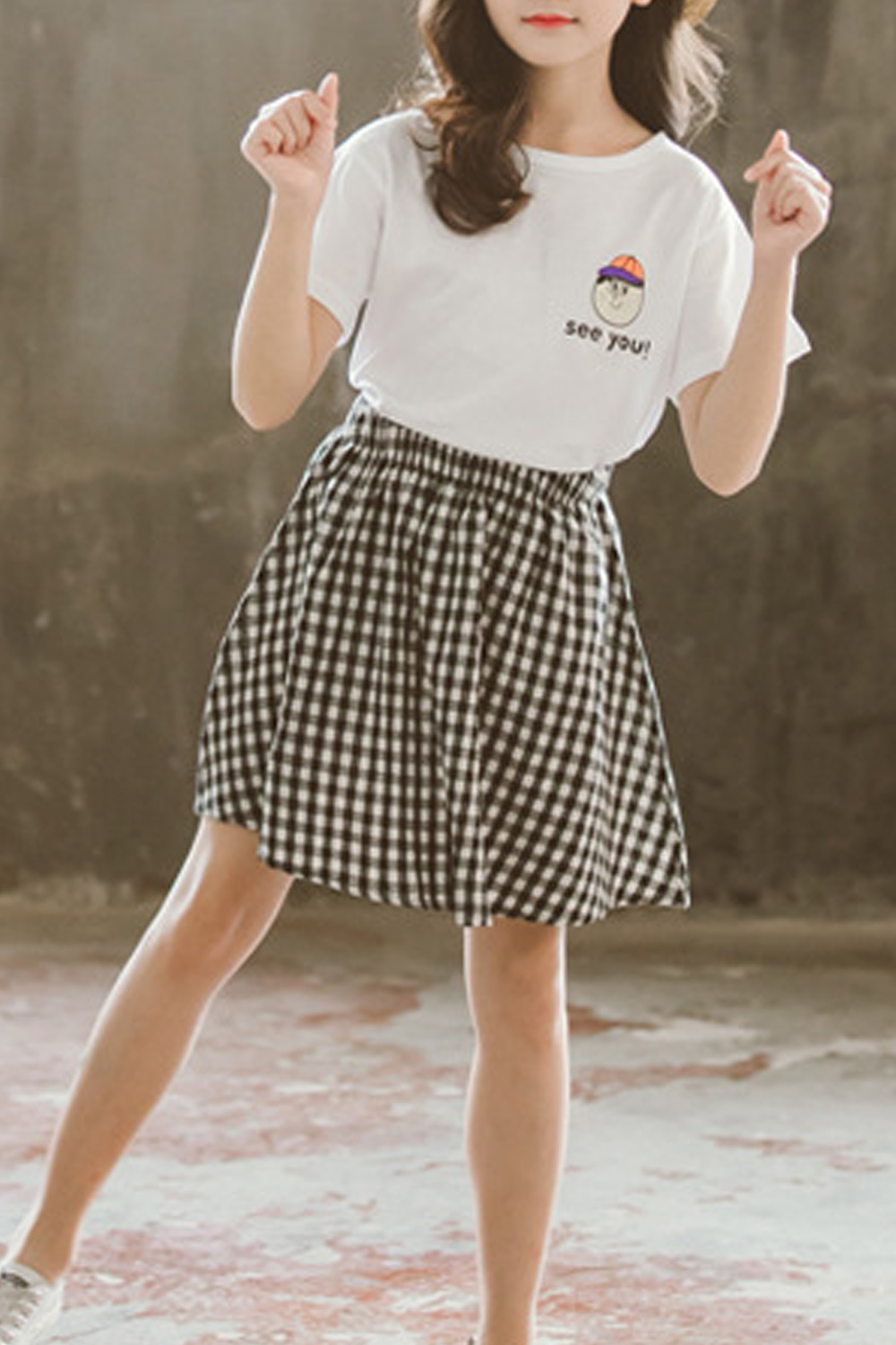 Girls skirt outfit clearance