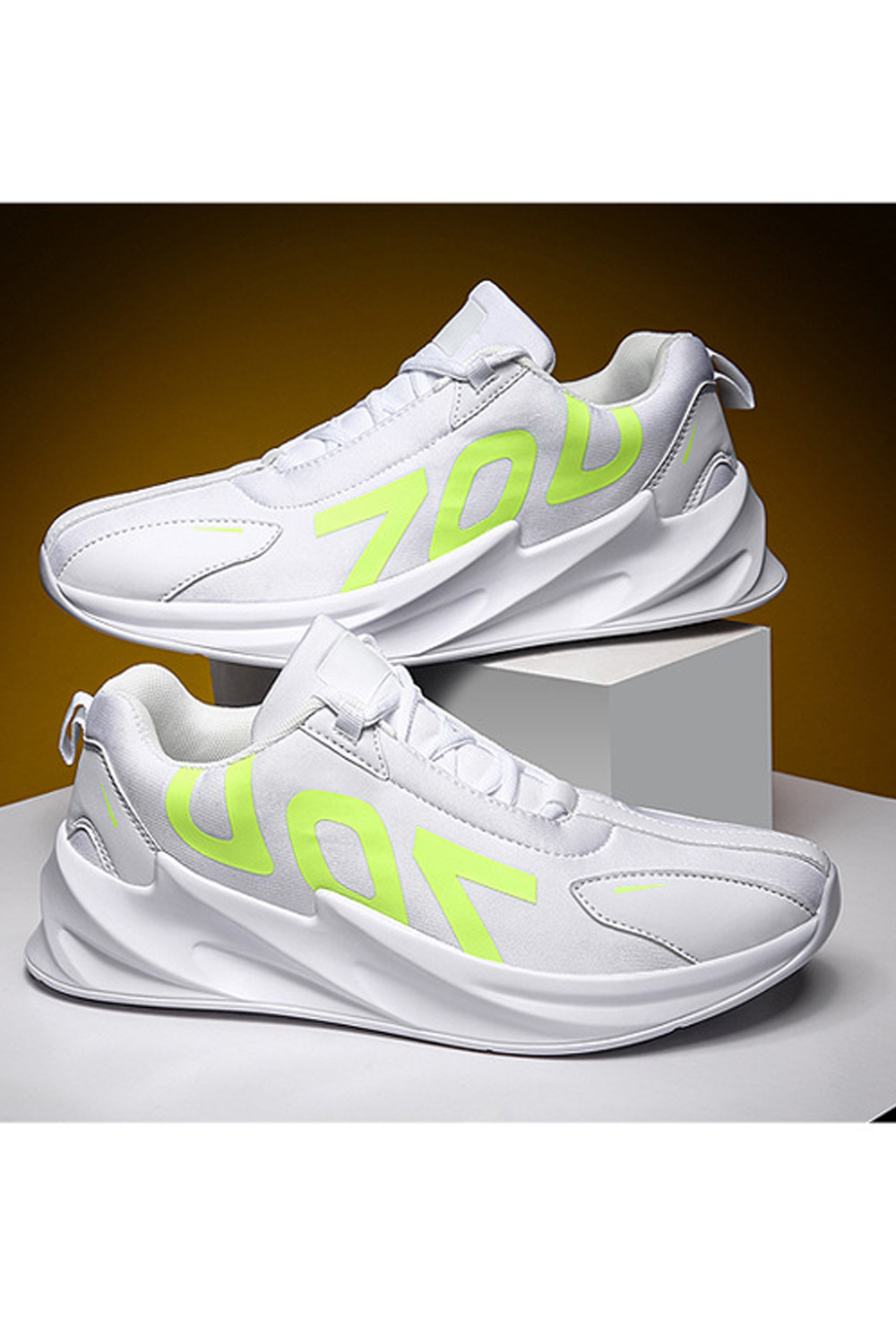 Tom Carry Men Lace Closure Anti Slip Rubber Sole Athletic Shoes