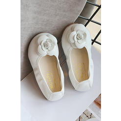 TOMCARRY Girls Flower Pea Shape Shoes