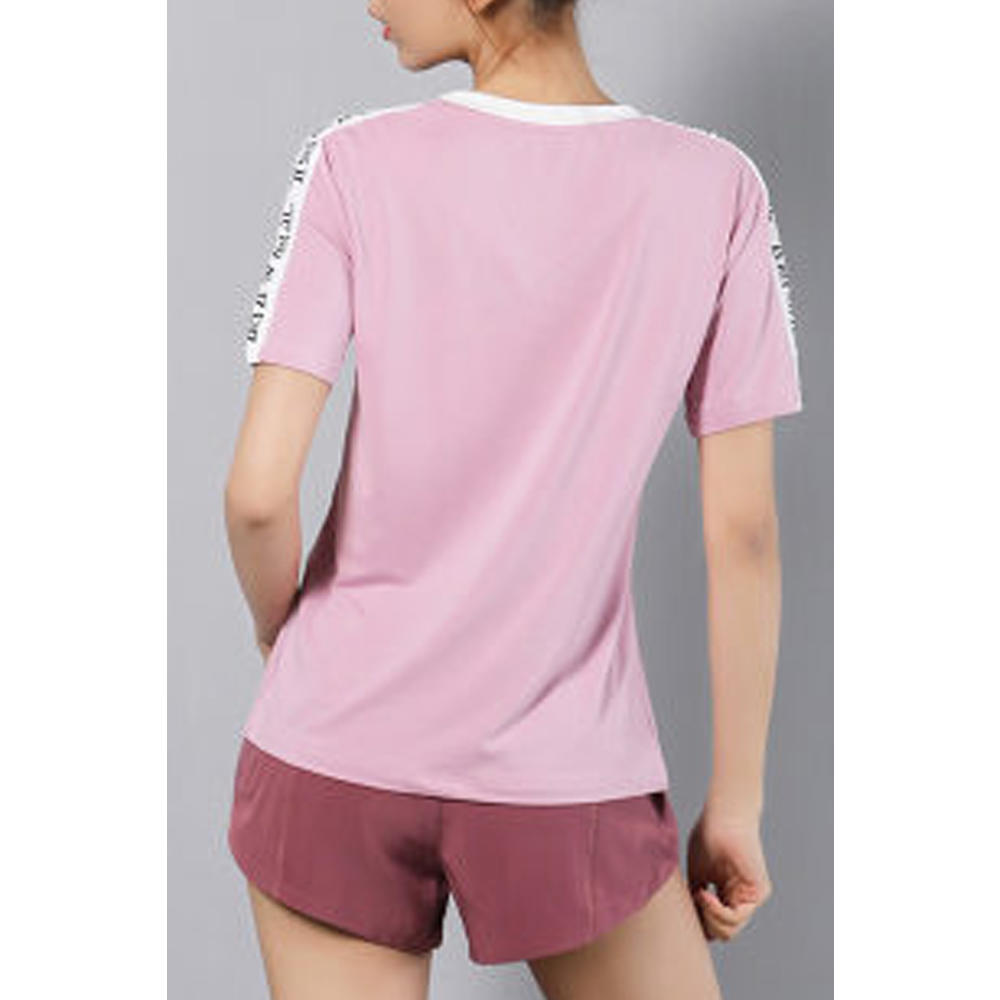 TOMCARRY Women V-Neck Short Sleeves Activewear T-Shirt