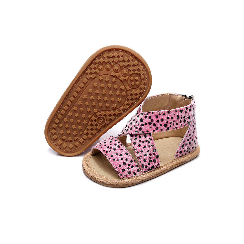 TOMCARRY Baby Girls Cute Leopard Pattern Non Slip Fashionable Sandals