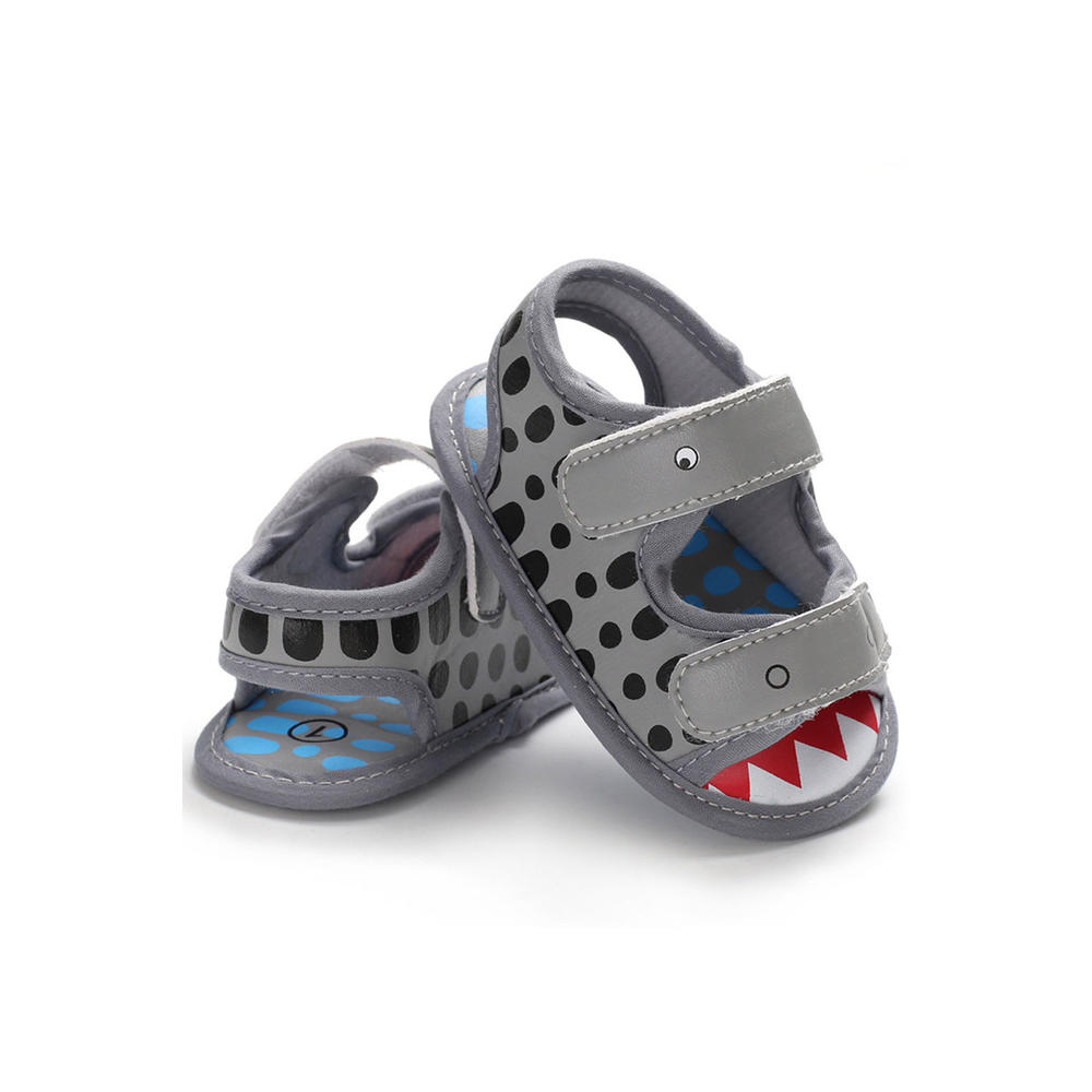 TOMCARRY Baby Boys Soft Velcro Closure Printed Pattern Rubber Soled Sandals