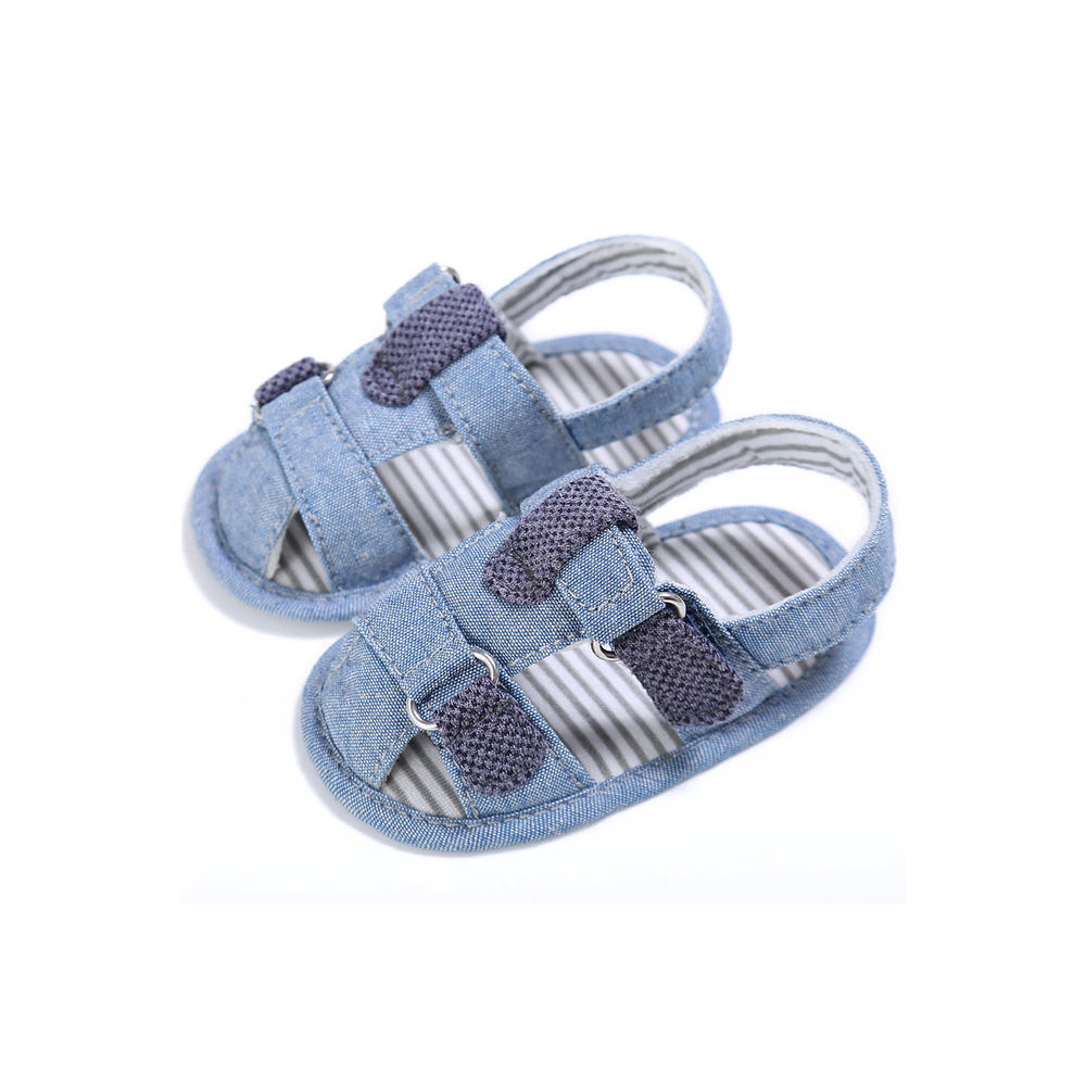 TOMCARRY Baby Boys Classy Striped Pattern Soft Lightweight Summer Outing Sandals