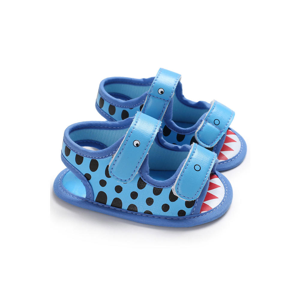 TOMCARRY Baby Boys Soft Double Velcro Perfect Outing Summer Solid Colored Sandals