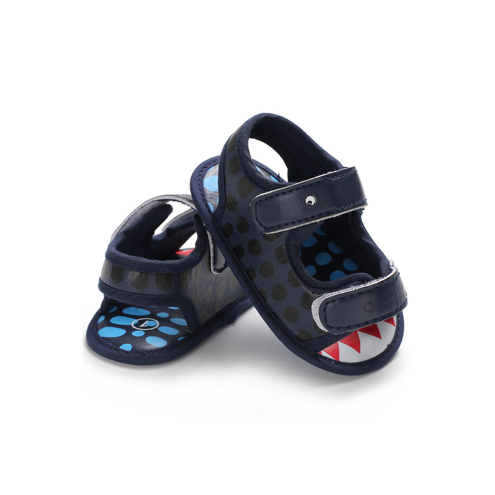 TOMCARRY Baby Boys Soft Double Velcro Perfect Outing Summer Solid Colored Sandals