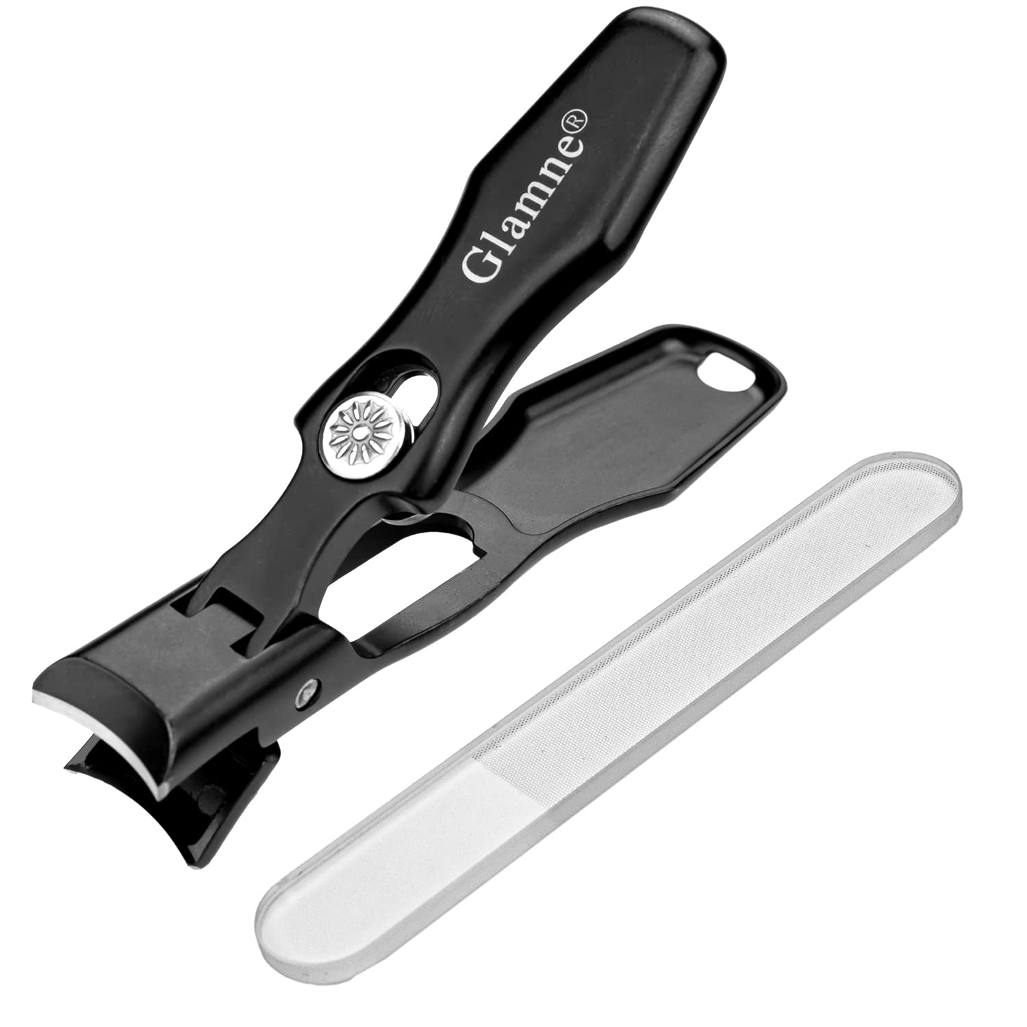 Glamne Wide Jaw Opening Nail Clippers for Thick Nails Extra ...