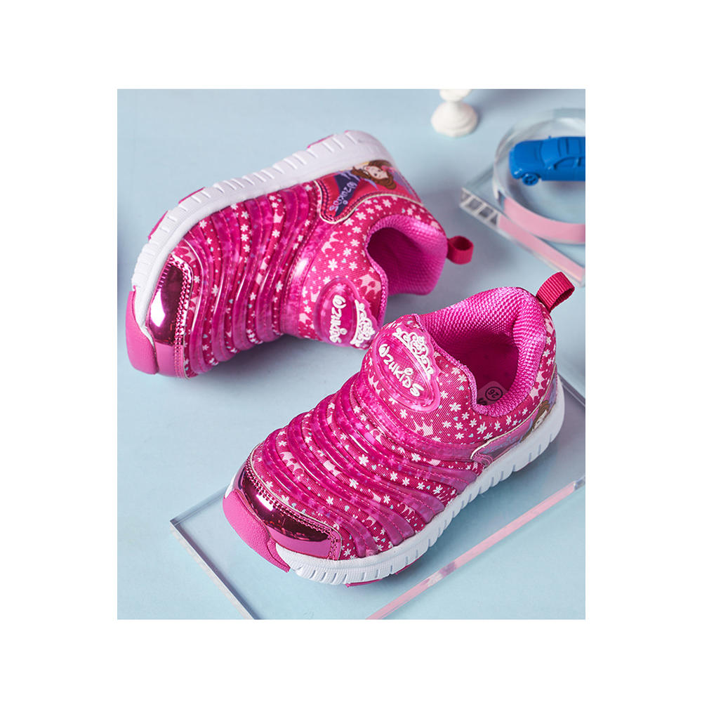 TOMCARRY Youth Girls Fabulous Printed Pattern Soft Inner Collar Flat Rubber Soled Easy & Relaxed Fit Sneaker Shoes
