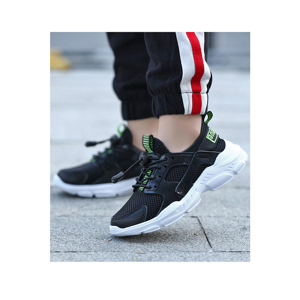 Tom Carry Youth Boys Amazing Solid Colored Non-Slip Soft Rubber Soled Breathable Mesh Comfortable Sports Shoes