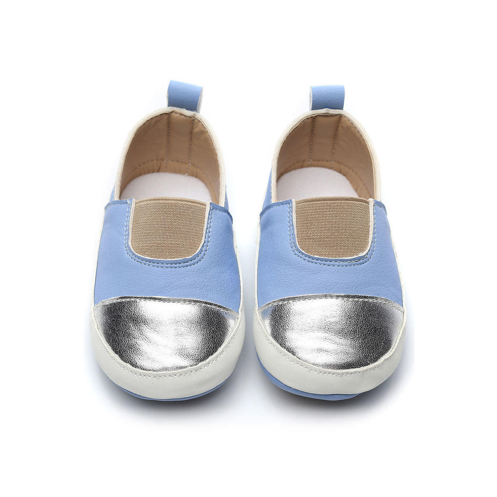 TOMCARRY Baby Boys Soft Solid Pattern Round Toe Comfy PU Leather Non Slip Shoes