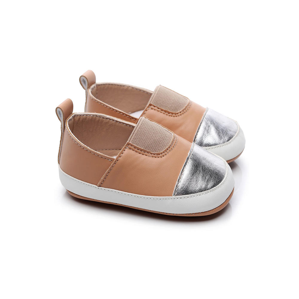 TOMCARRY Baby Boys Soft Solid Pattern Round Toe Comfy PU Leather Non Slip Shoes