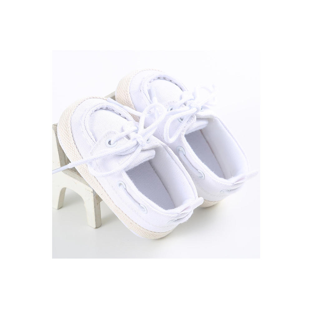 TOMCARRY Baby Boys Easy Lace Up Soft Inner Collar Beautiful Solid Colored Round Head Comfortable Shoes
