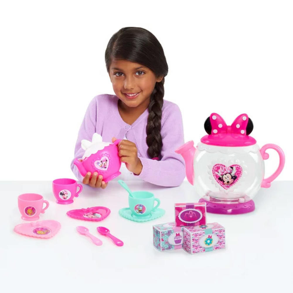Minnie Mouse Just Play Minnie Mouse Terrific Teapot Set, Kids Toys for Ages 3 up