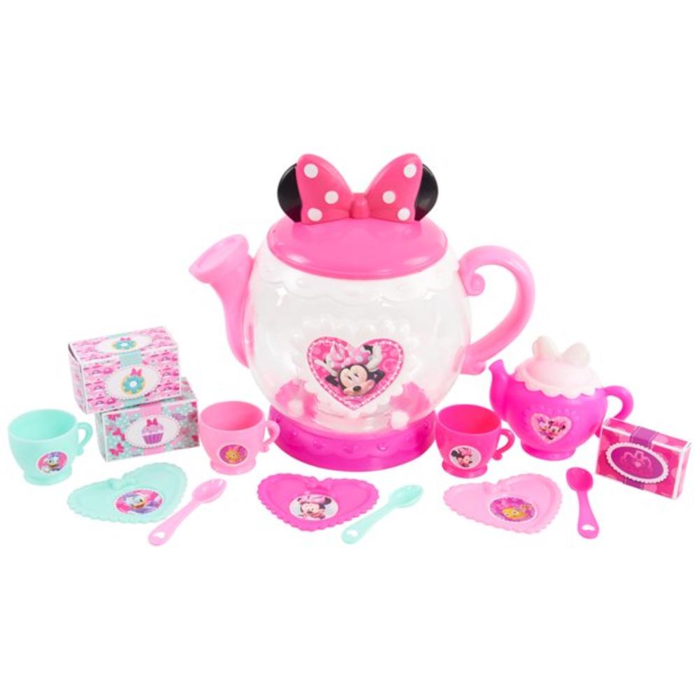Minnie Mouse Just Play Minnie Mouse Terrific Teapot Set, Kids Toys for Ages 3 up