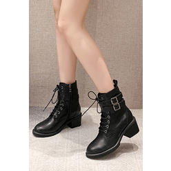 Tom Carry Women High Top Lace Up Fashionable Round Toe Comfortable Boots