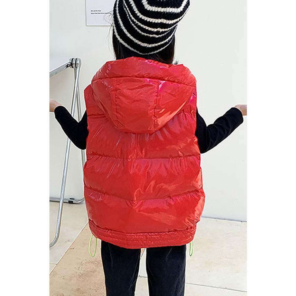 TOMCARRY Kids Girls Fashionic Sleeveless Easily Wearable Side Pockets Warm Winter Padded Vest Style Jacket