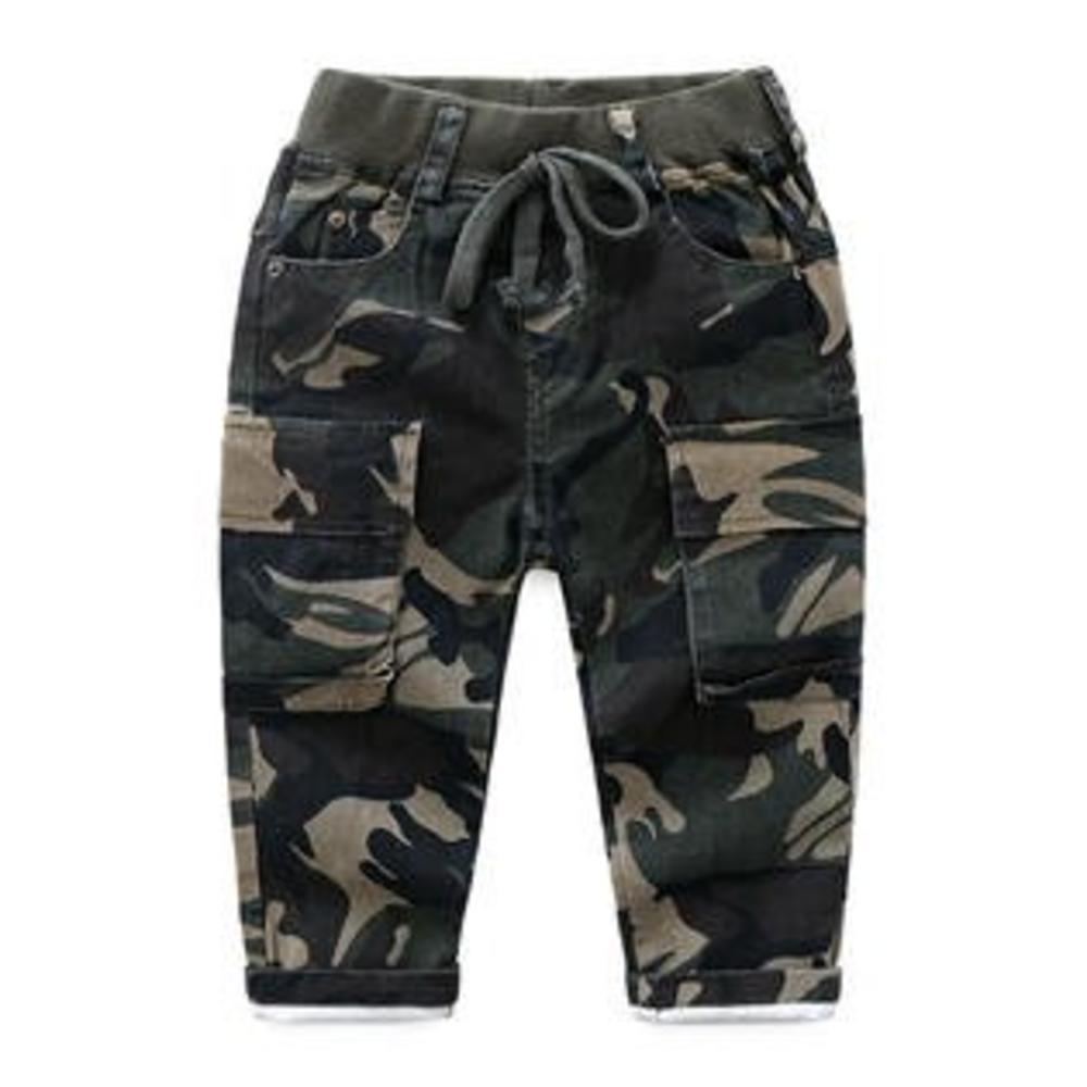 Tom Carry Toddler Boys Stylish Camouflage Pattern Elastic Waist Side Pockets pant