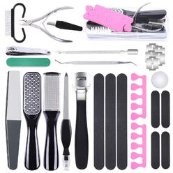 TFixol Professional Pedicure Foot Kit, 23 in 1 Stainless Steel Pedicure Sets for Foot Care