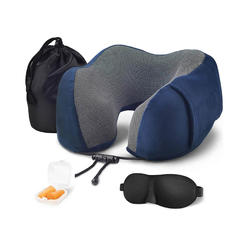 Suproot Travel Pillow Luxury Memory Foam Neck & Head Support Pillow Soft Sleeping Rest Cushion