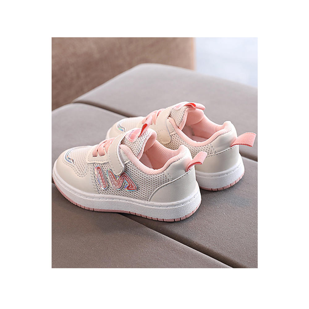 Tom Carry Toddler Girls Velcro Closure Soft Collar Solid Pattern Elegant Outing Shoes