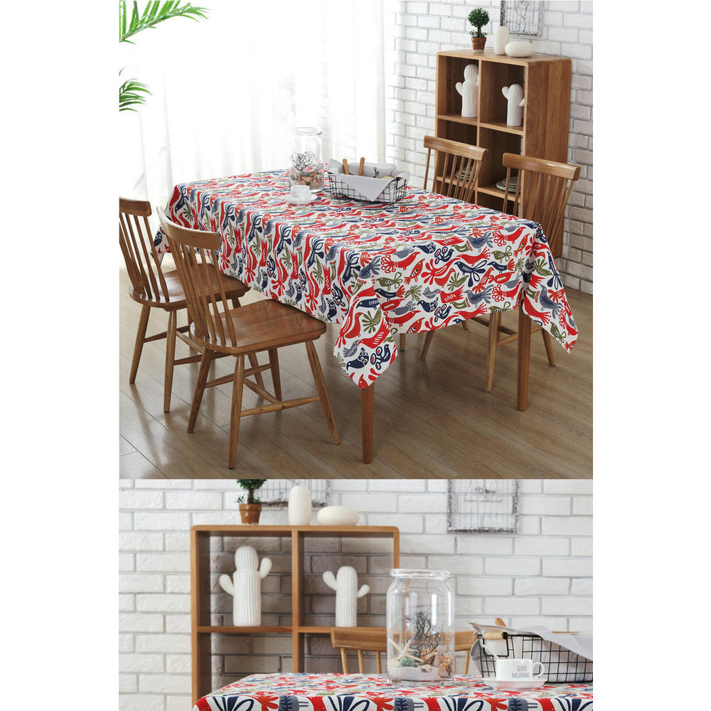 TOMCARRY Floral Printed  Table Cloth Cover Home Decor Dining Table Cover