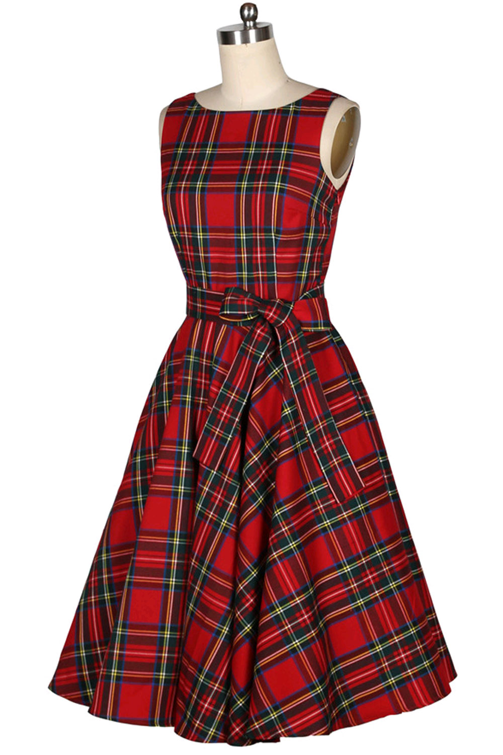 Sleeveless checkered dress Clearance