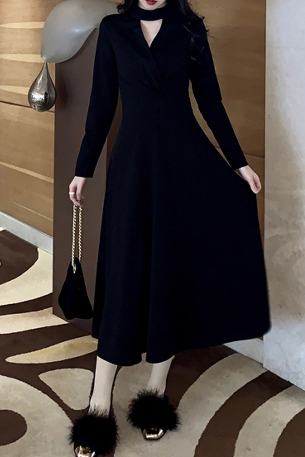 frock with collar neck