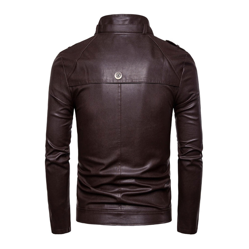 Tom Carry Men Bomber Style Casual Leather Jacket