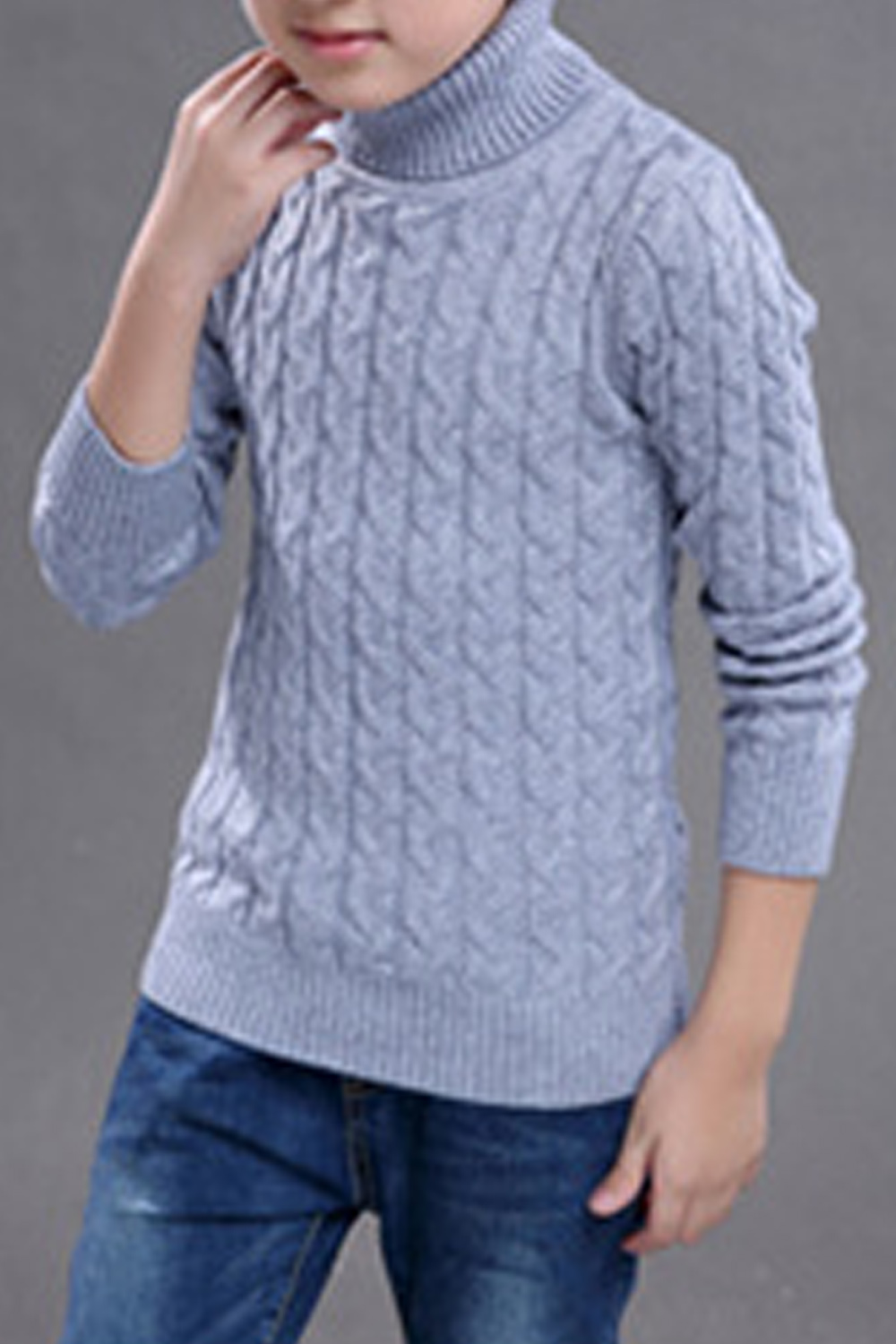 high neck sweater for baby boy