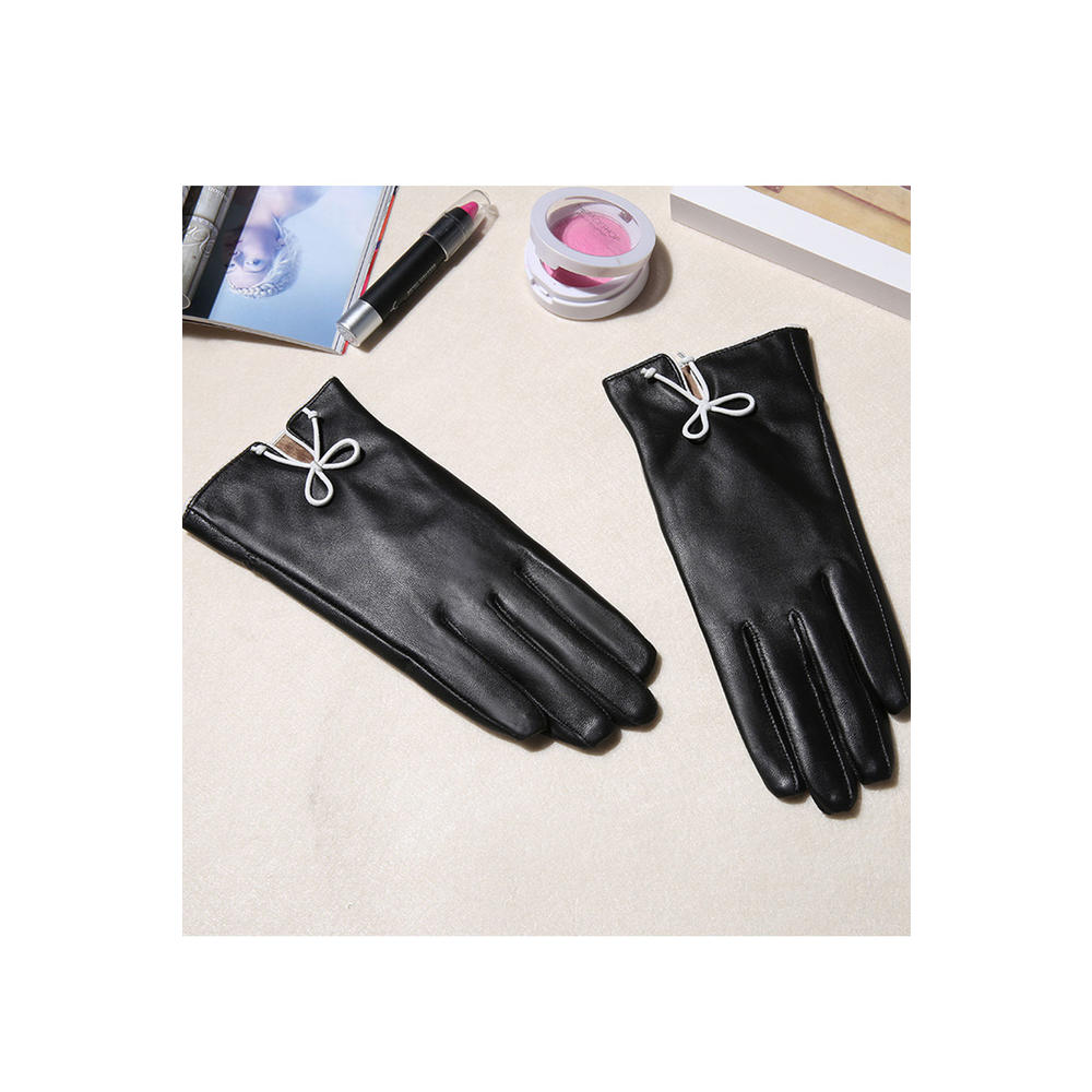 TOMCARRY Women Winter Thick & Warm Solid Colored Gloves