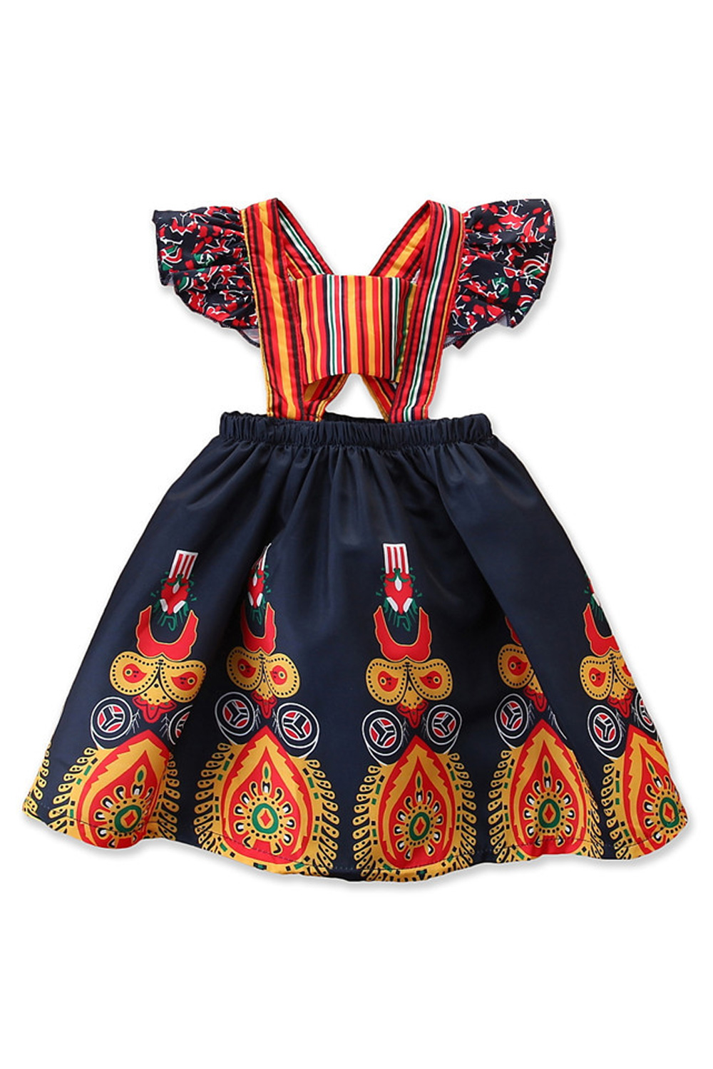 Tom Carry Baby Girls Beautiful Cross Back Ruffled Summer Dress