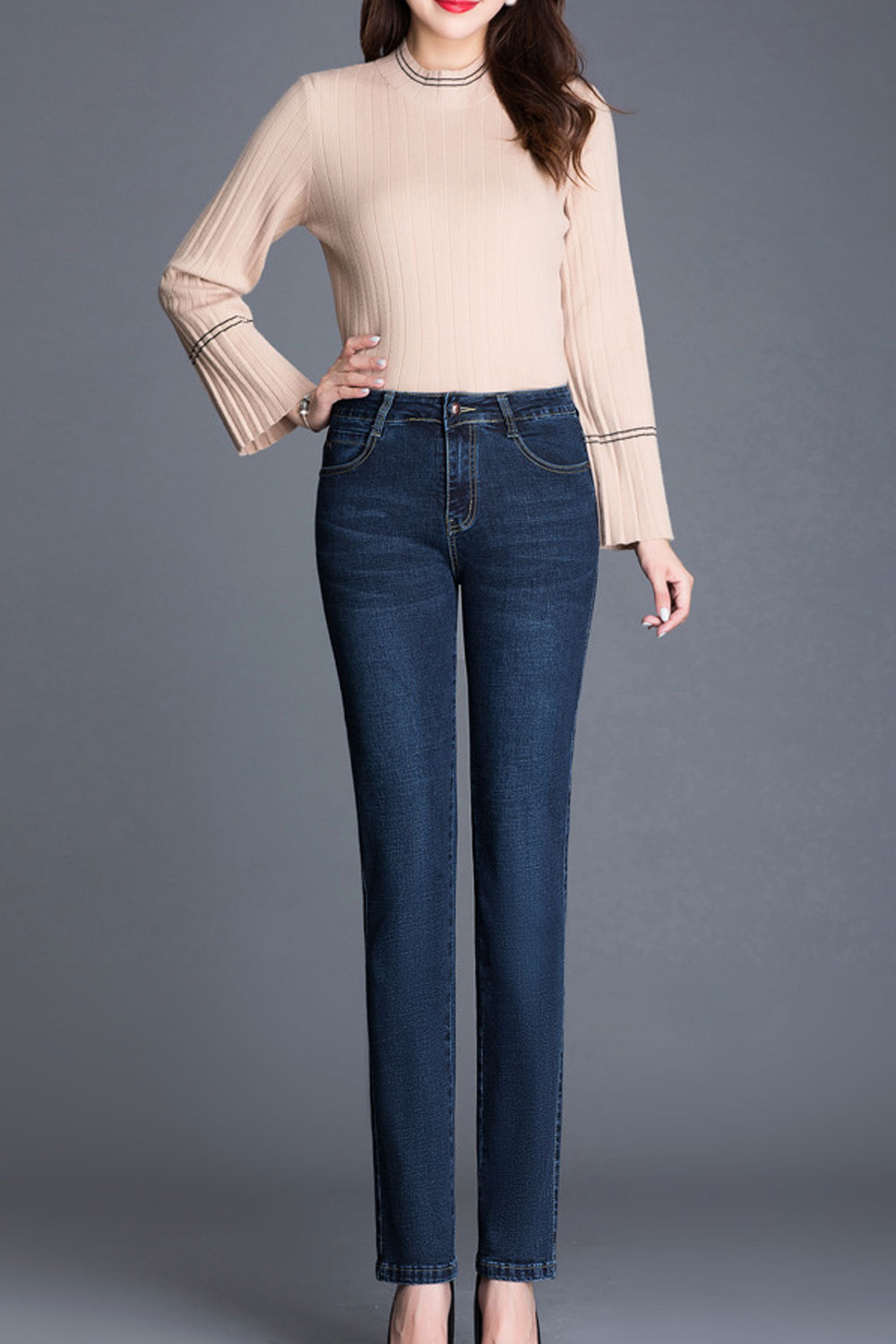 womens jeans with zipper pockets