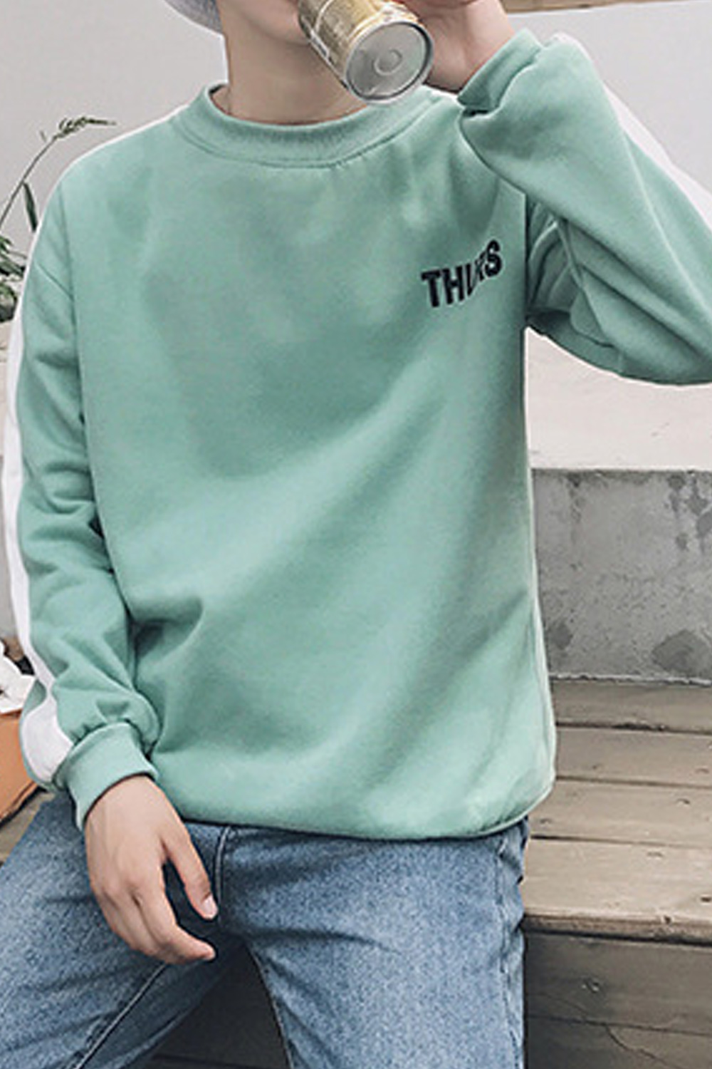 Loose fit sweatshirt men's clearance
