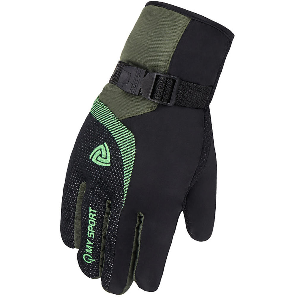 Zumeet Men Outdoor Sports Cold Protection Ski Winter Gloves