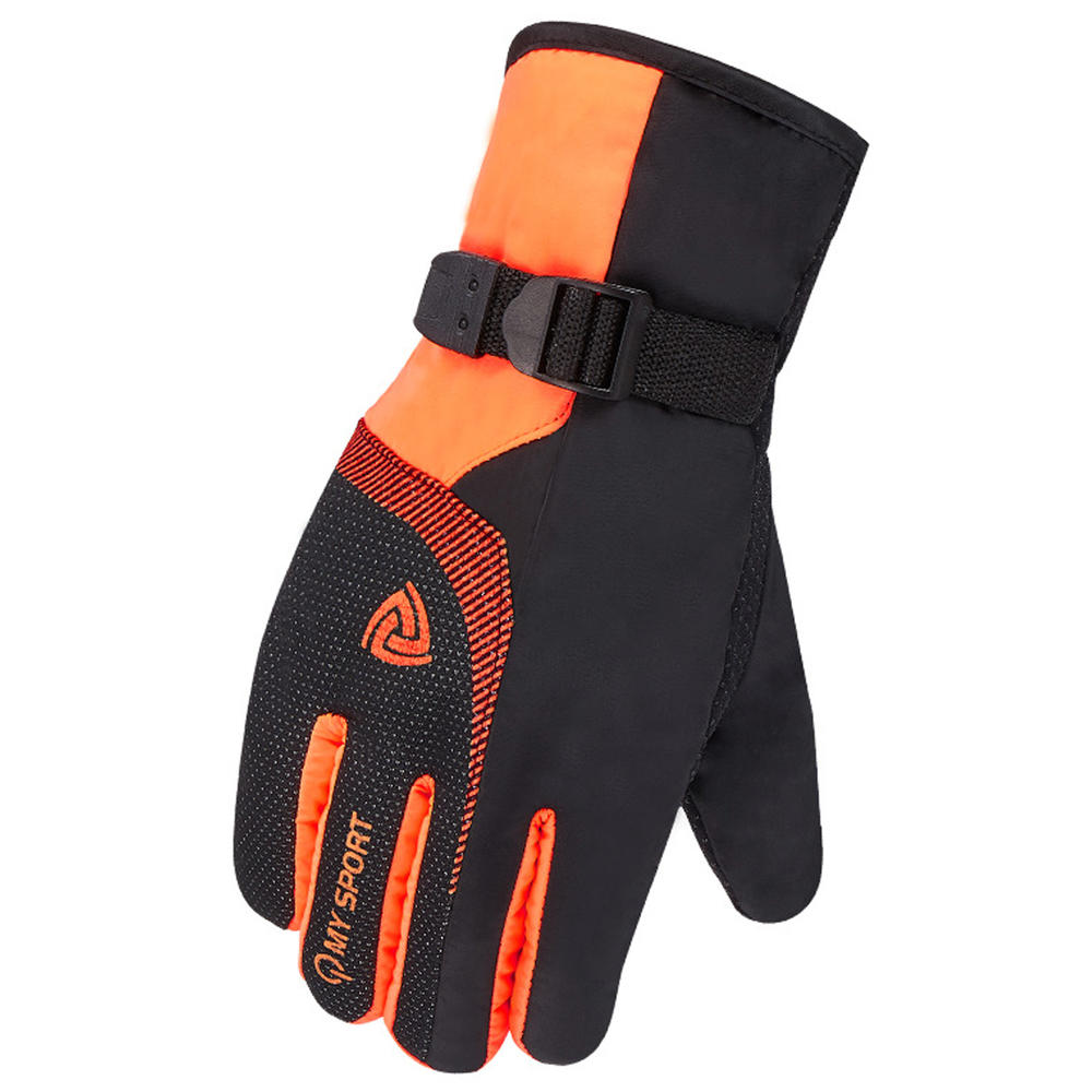 Zumeet Men Outdoor Sports Cold Protection Ski Winter Gloves